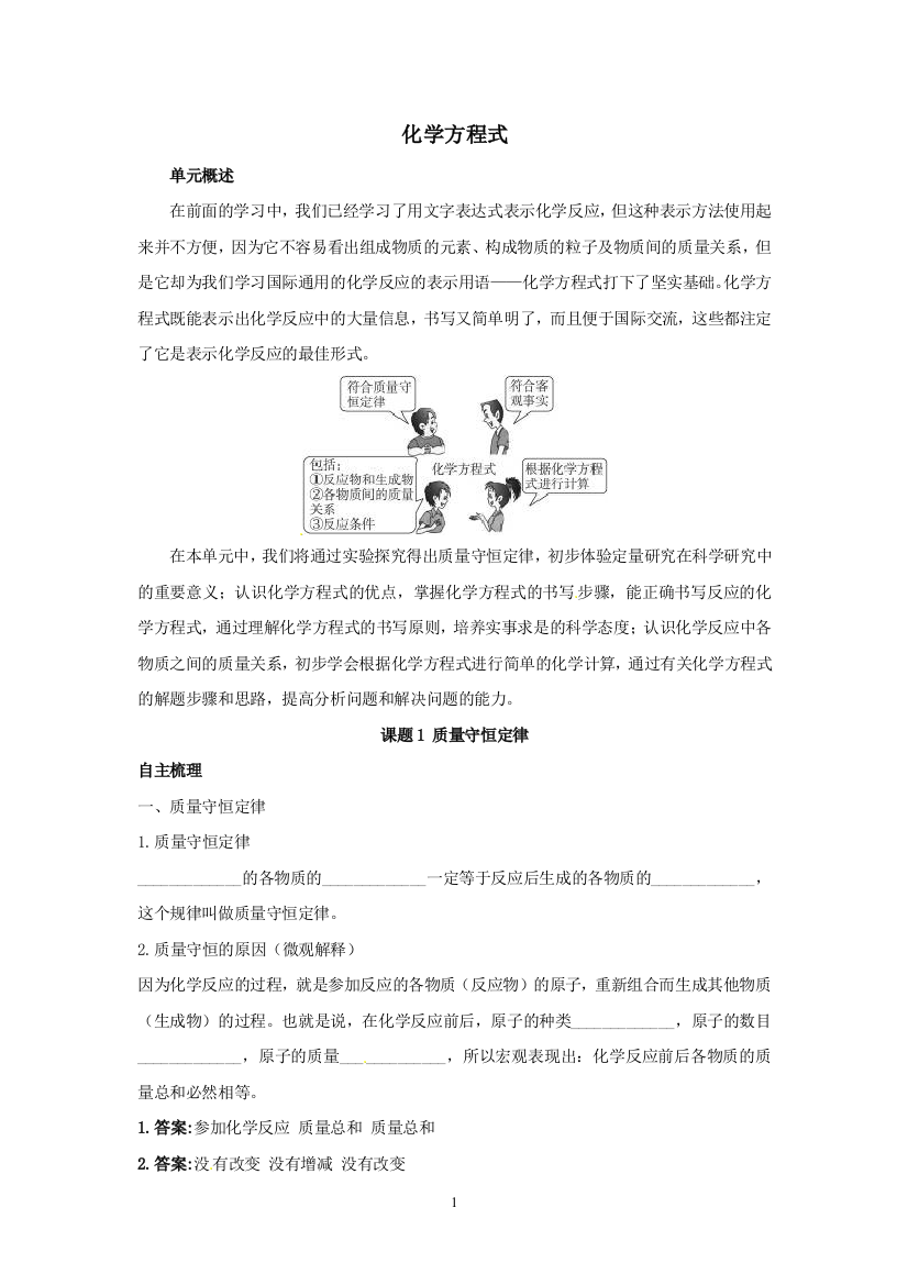 2012中考化学复习精品