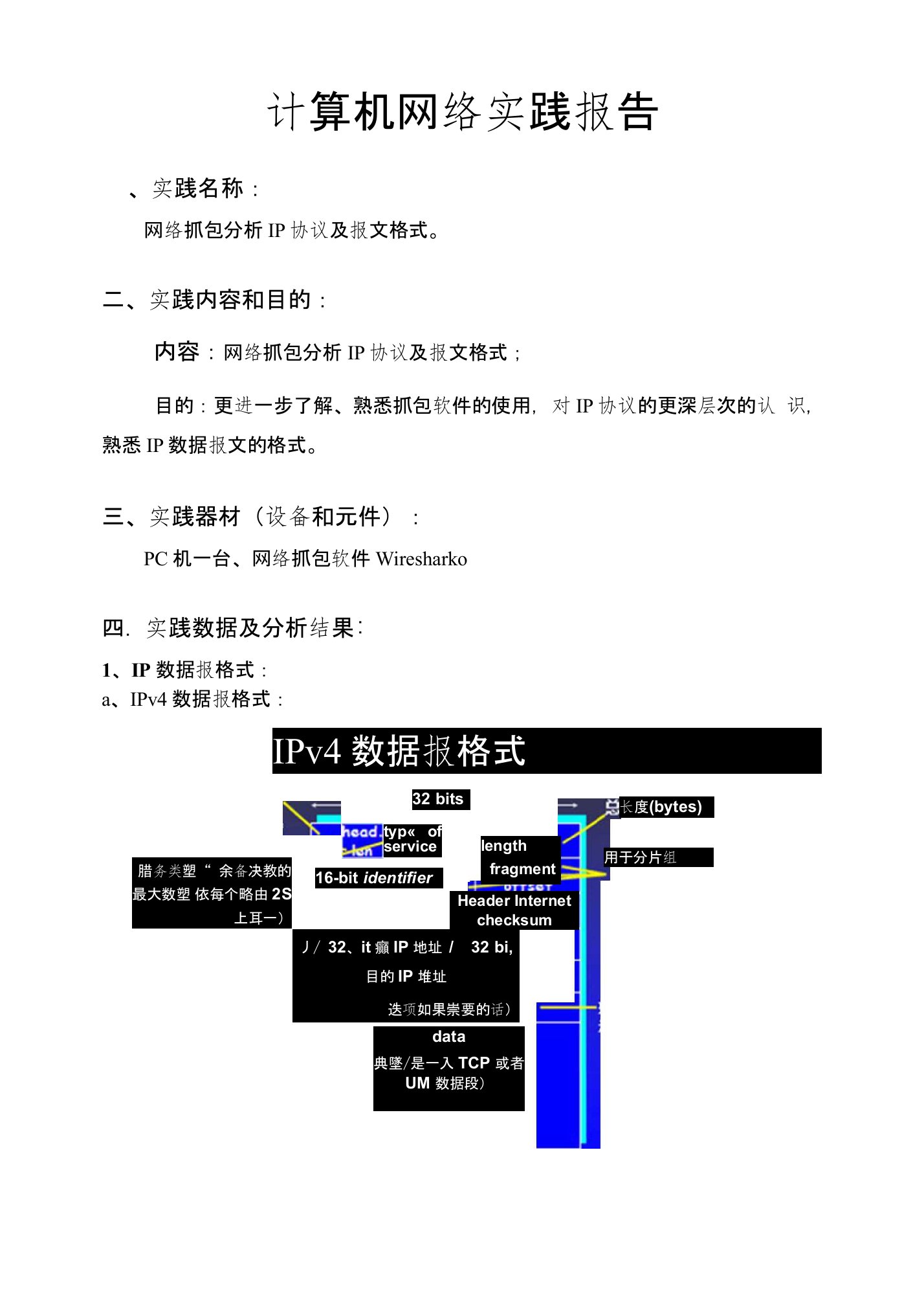 抓包分析IP协议