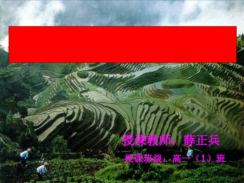 公开课农业区位选择