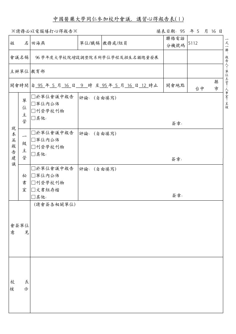 中国医药大学同仁参加校外会议