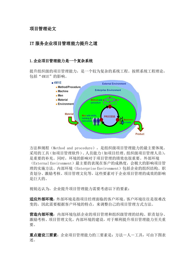 《项目管理论》word版