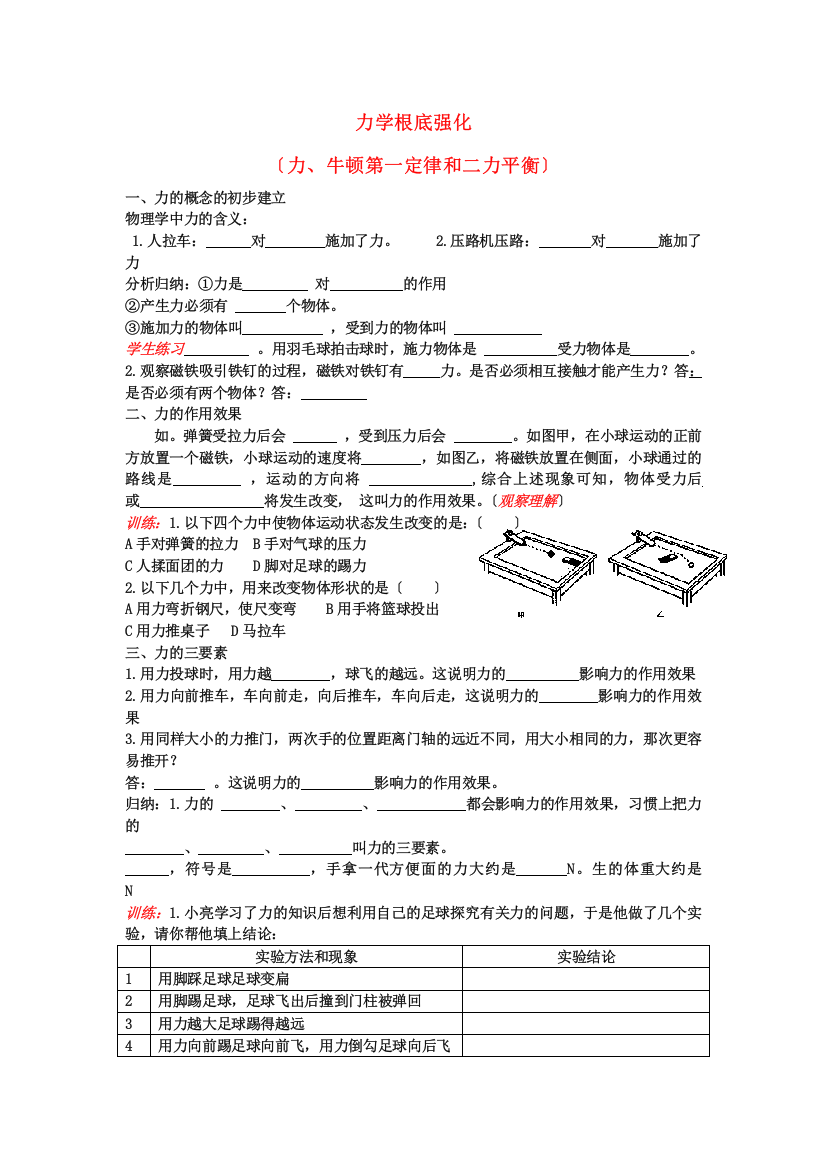 （整理版）力学基础强化