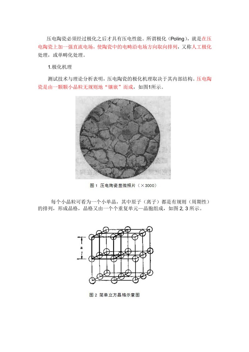 压电陶瓷的极化详解