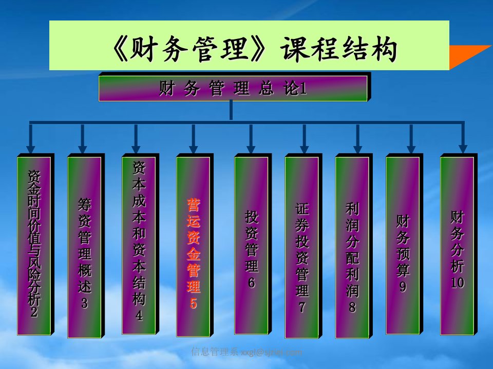 财务管理课程结构