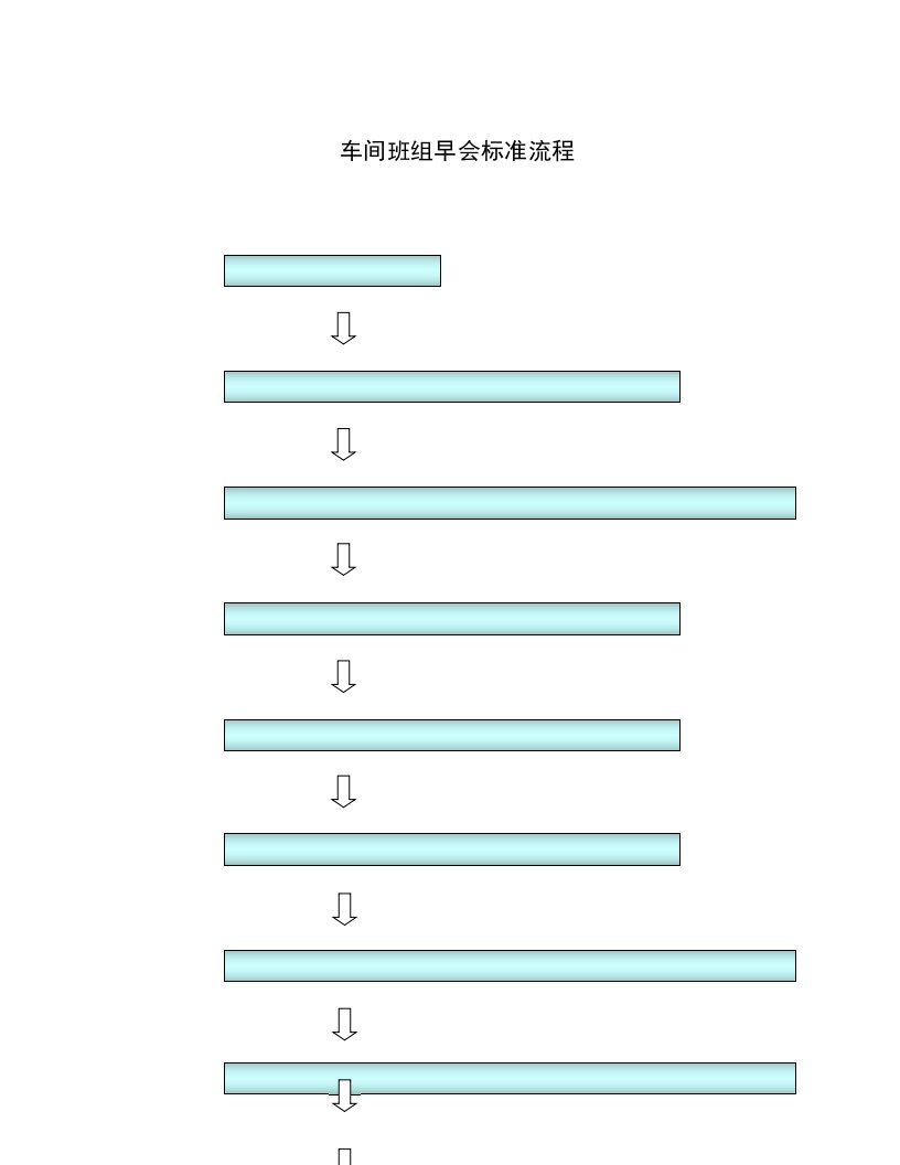 班组早会流程