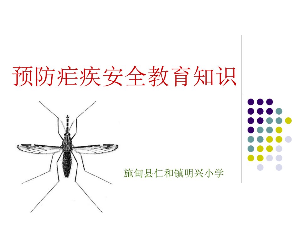 预防疟疾安全教育-课件（PPT·精·选）