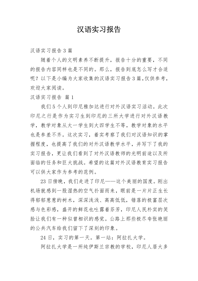 汉语实习报告_10