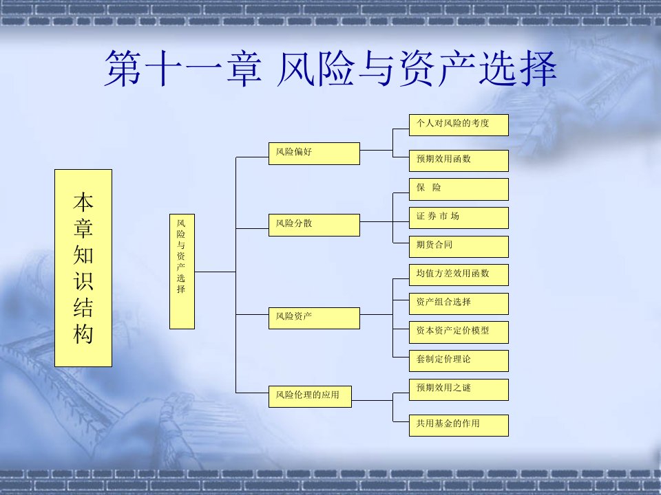 第十一章风险与资产选择