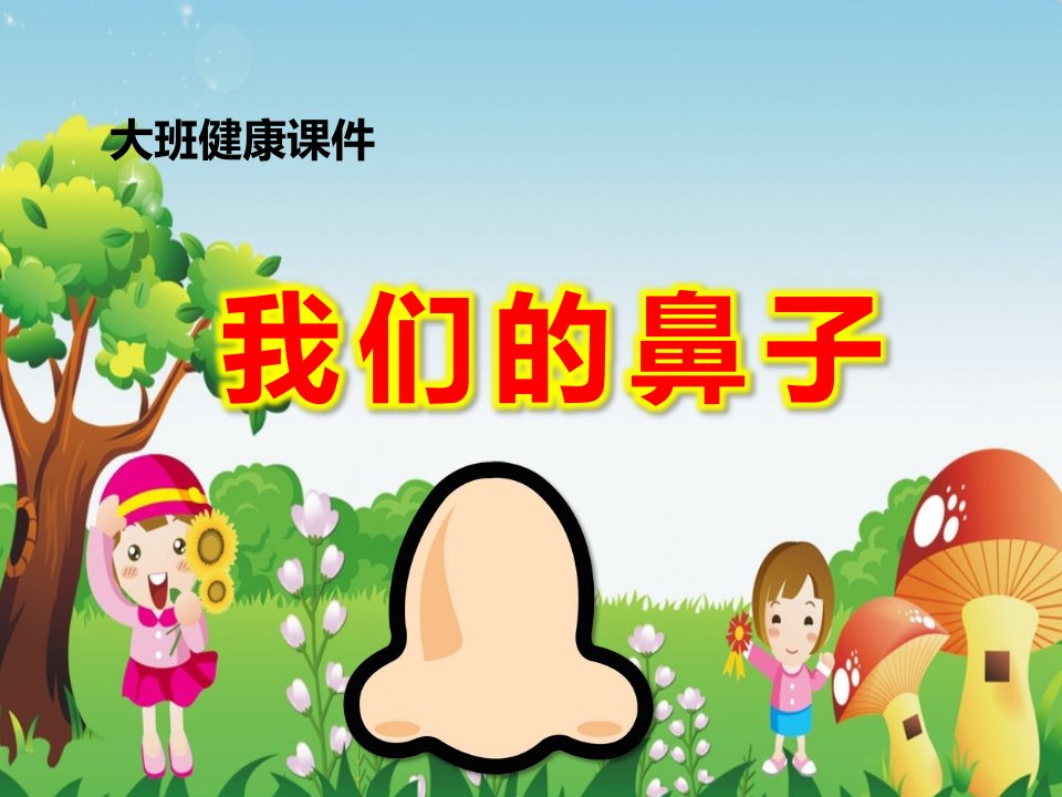 新城家园幼儿园《大班健康：我们的鼻子》PPT课件