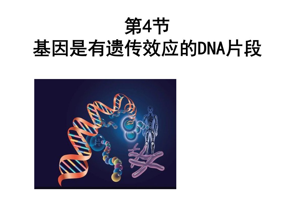 基因是有遗传效应的DNA