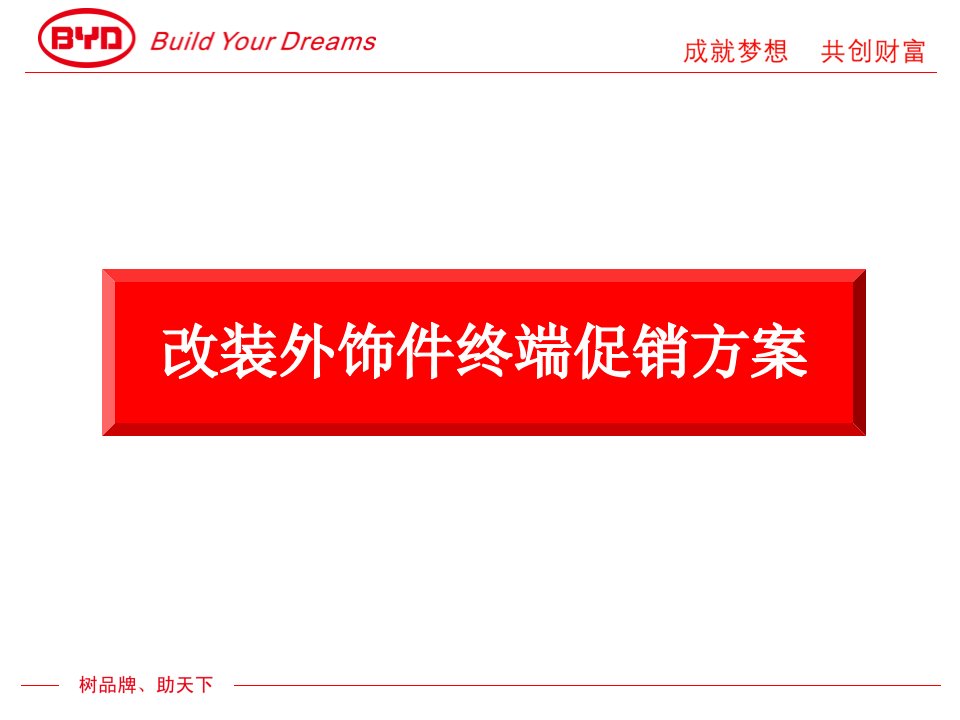 [精选]改装外饰件终端促销方案解析