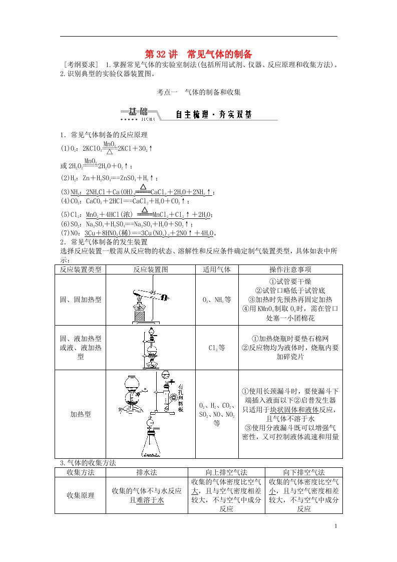 高考化学一轮复习