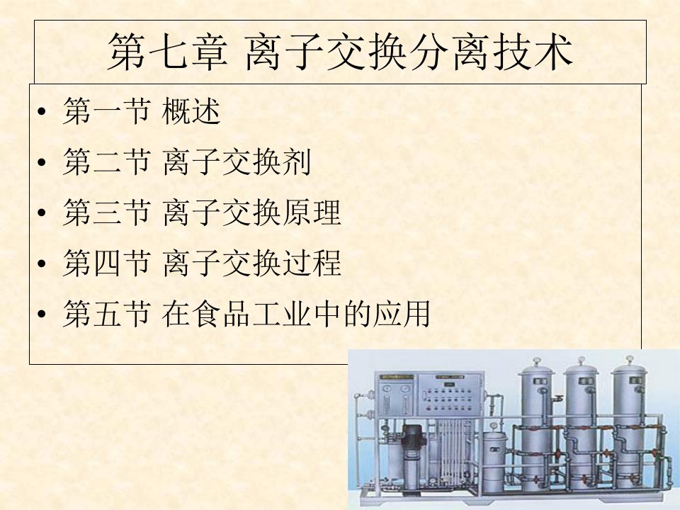 离子交换分离技术