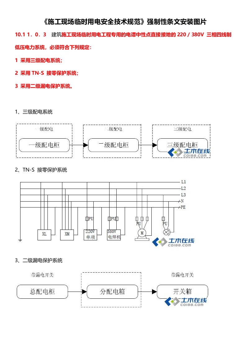 施工现场临时用电安全技术规范图解