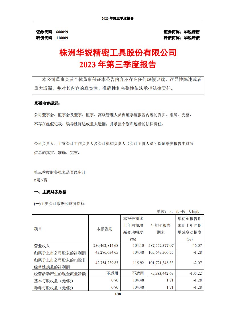 上交所-2023年第三季度报告-20231030