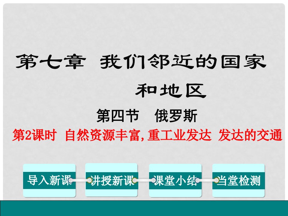 七年级地理下册