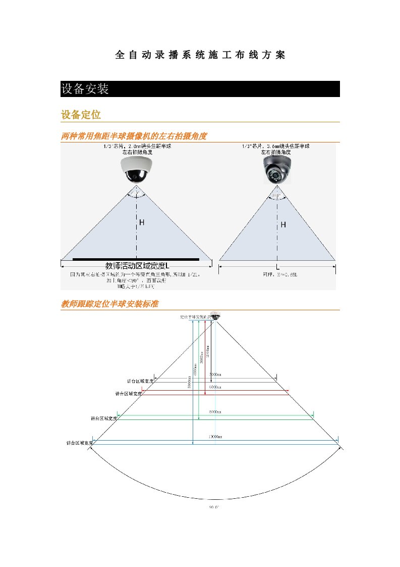 全自动录播系统布线调试方案