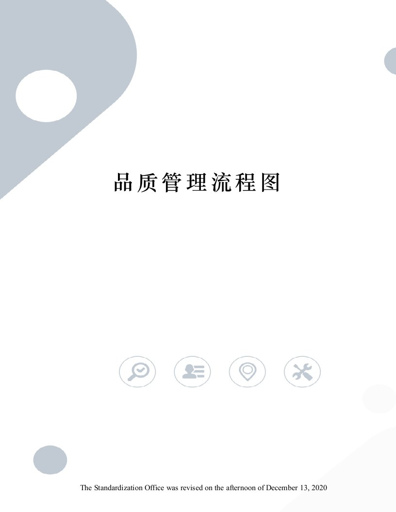 品质管理流程图