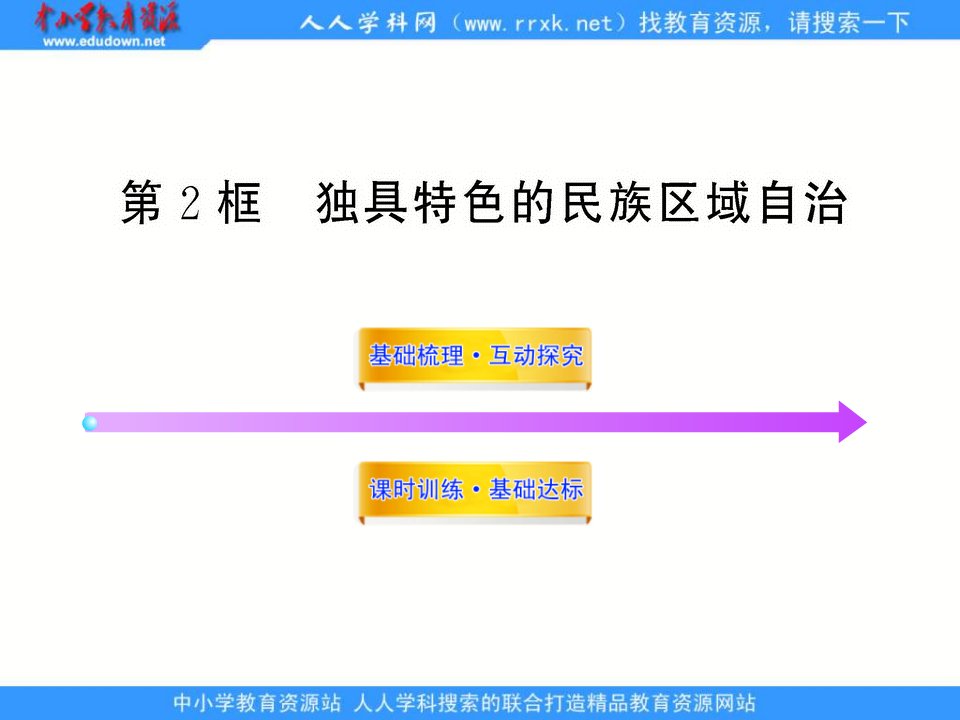 鲁教版九年《独具特色的民族区域自治》