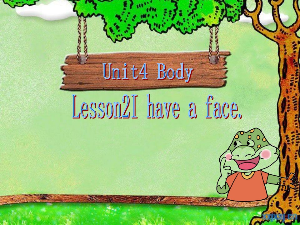 鲁科版小学英语三年级上册《Unit4-Body-Lesson2-I-have-a-face》ppt课件