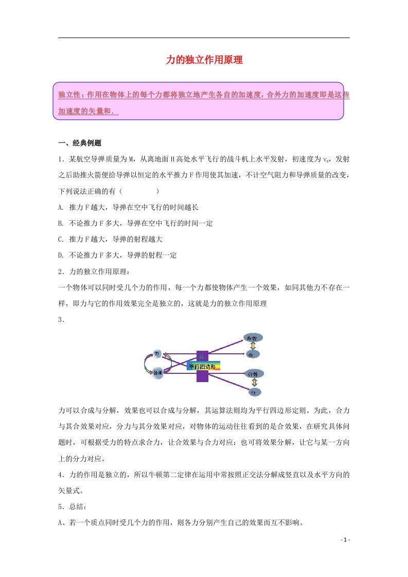 高中物理破题致胜微方法（力与运动的关系深度解析）5