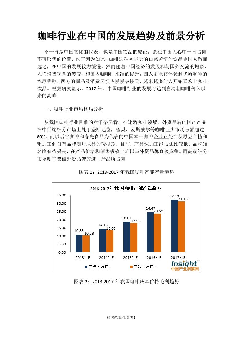 咖啡行业在中国的发展趋势及前景分析