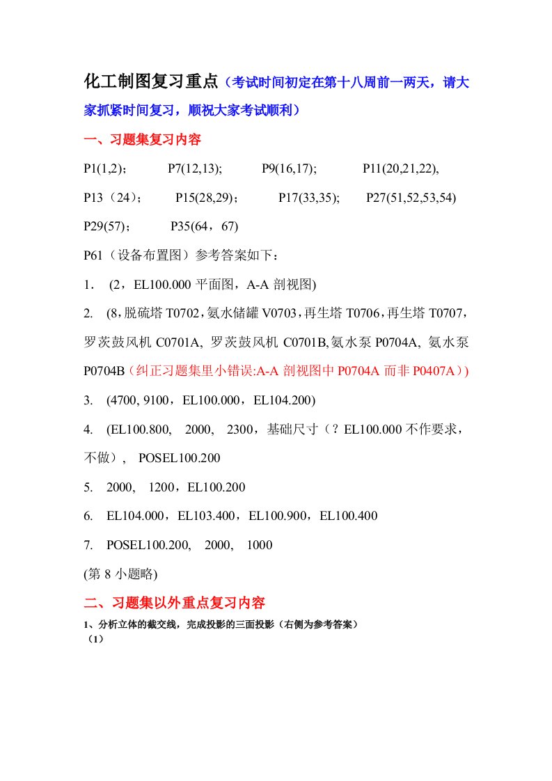 化工制图基础学习资料