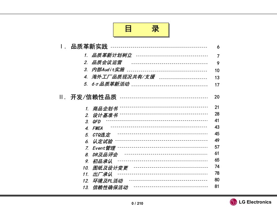 LGElectronicsInc.品质担当品质AuditGr