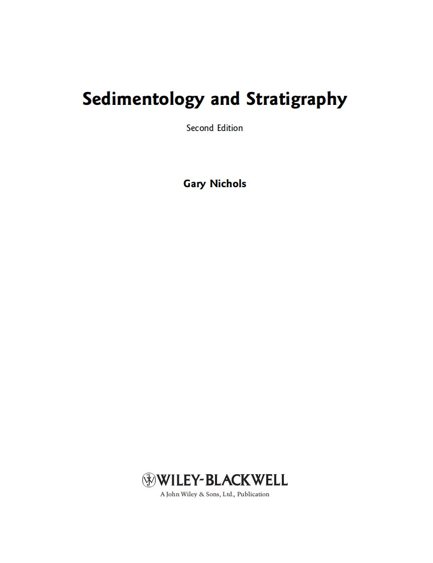 Sedimentology_and_Stratigraphy(沉积学和地质学）