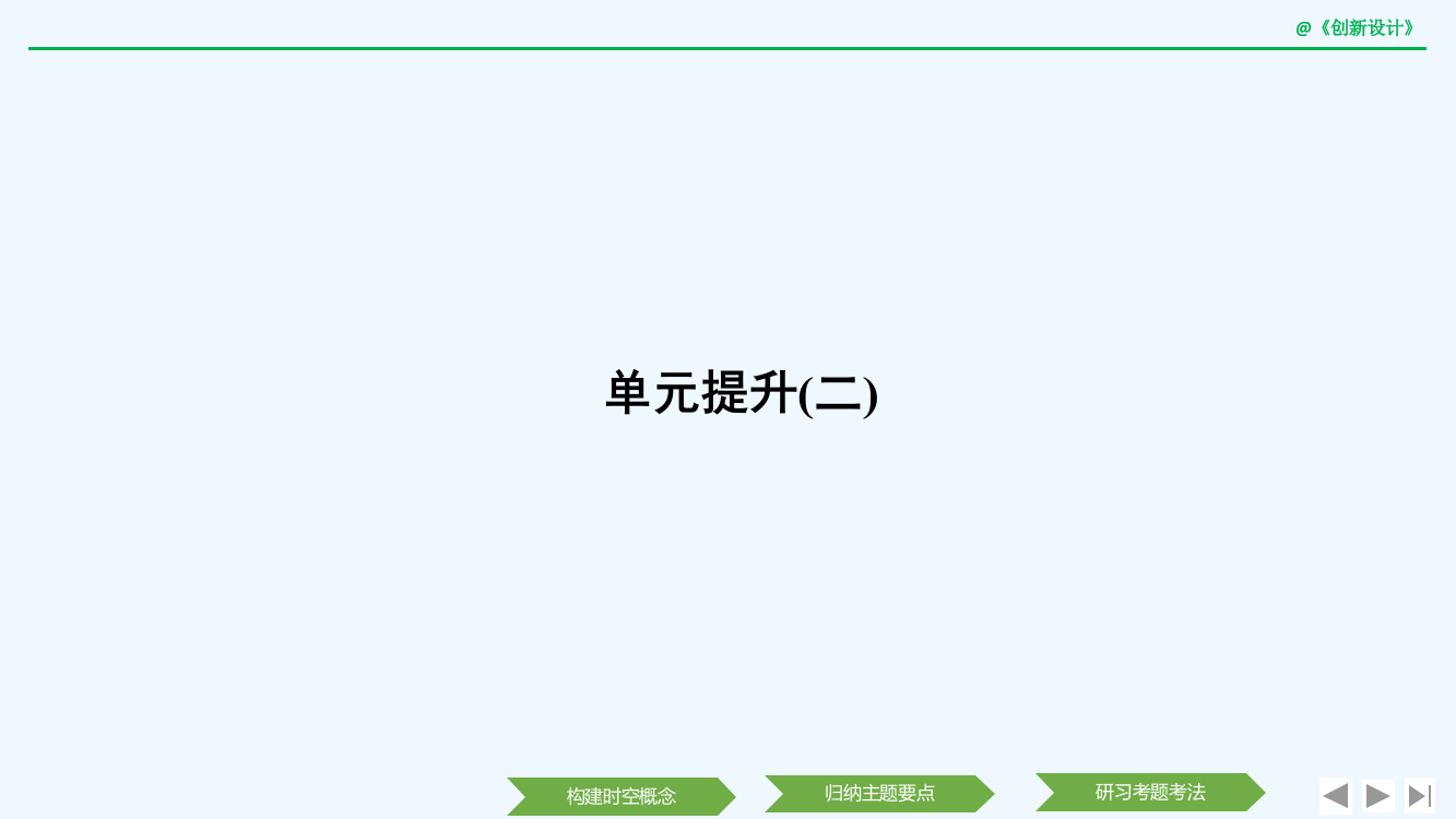 高中历史人教必修二同步课件：单元提升（二）