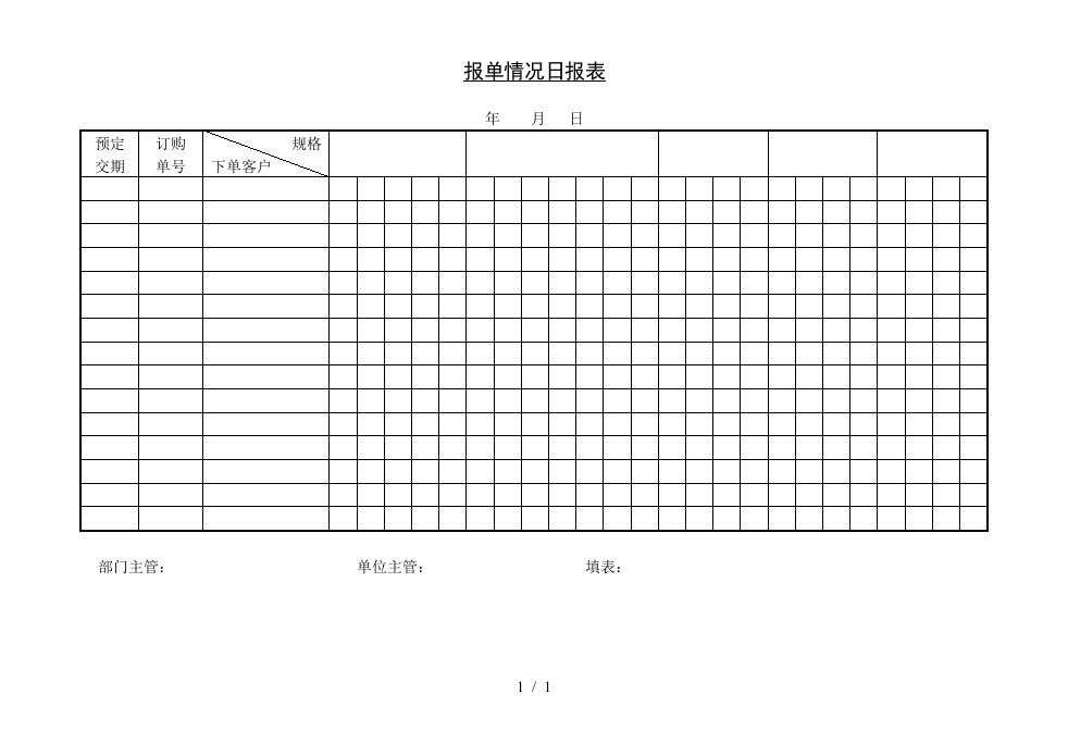 销售部日报表大全13