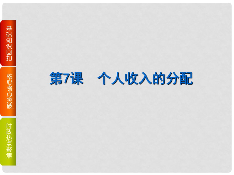 高考复习方案（全国卷地区专用）高考政治一轮复习