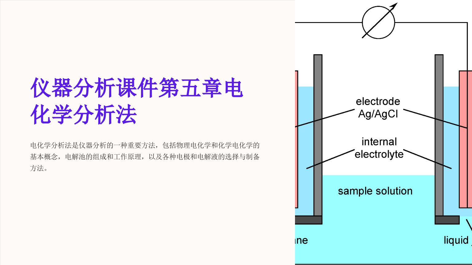 仪器分析课件第五章电化学分析法