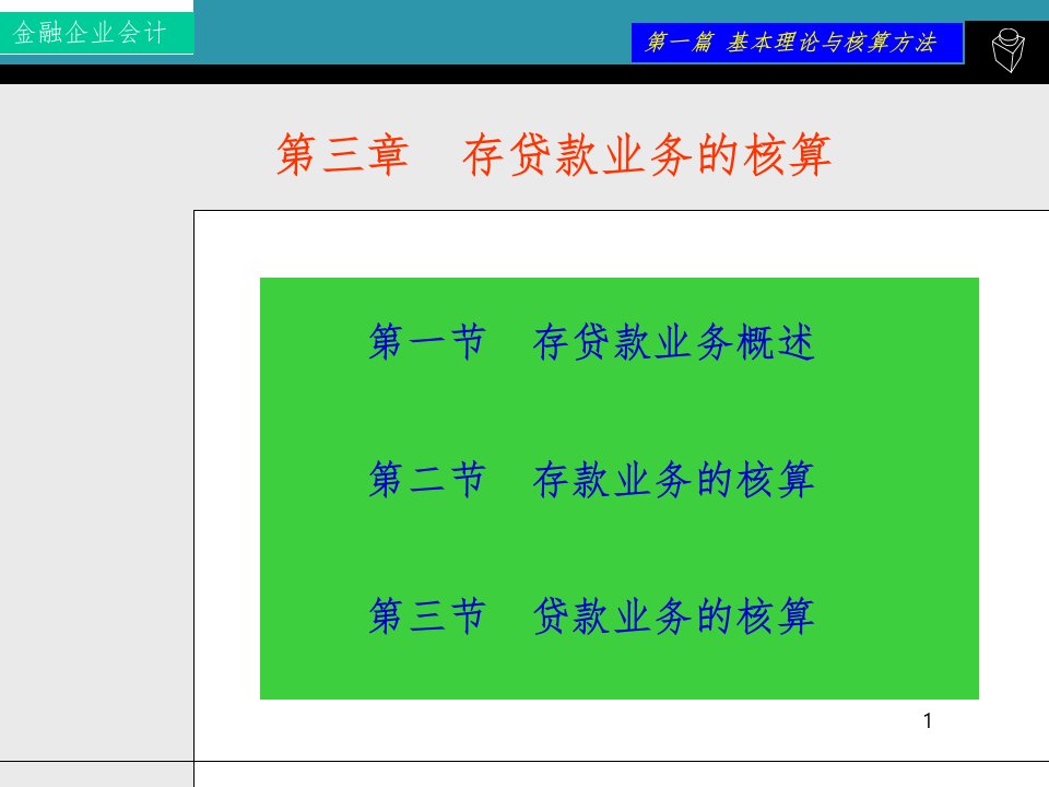 金融企业会计-王晓枫-第三章ppt课件