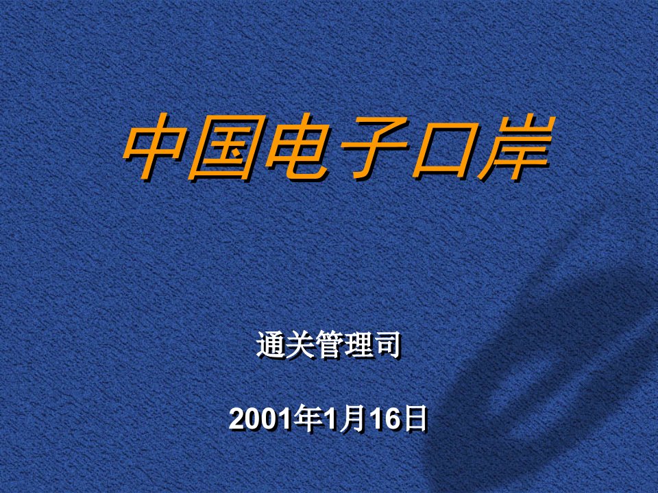 中国电子口岸简介(ppt55)海关走私、税收试点和推广工作-税收