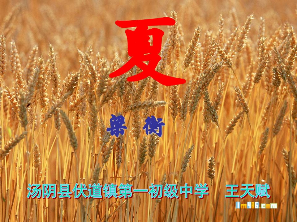 《夏》梁衡-课件（PPT·精·选）