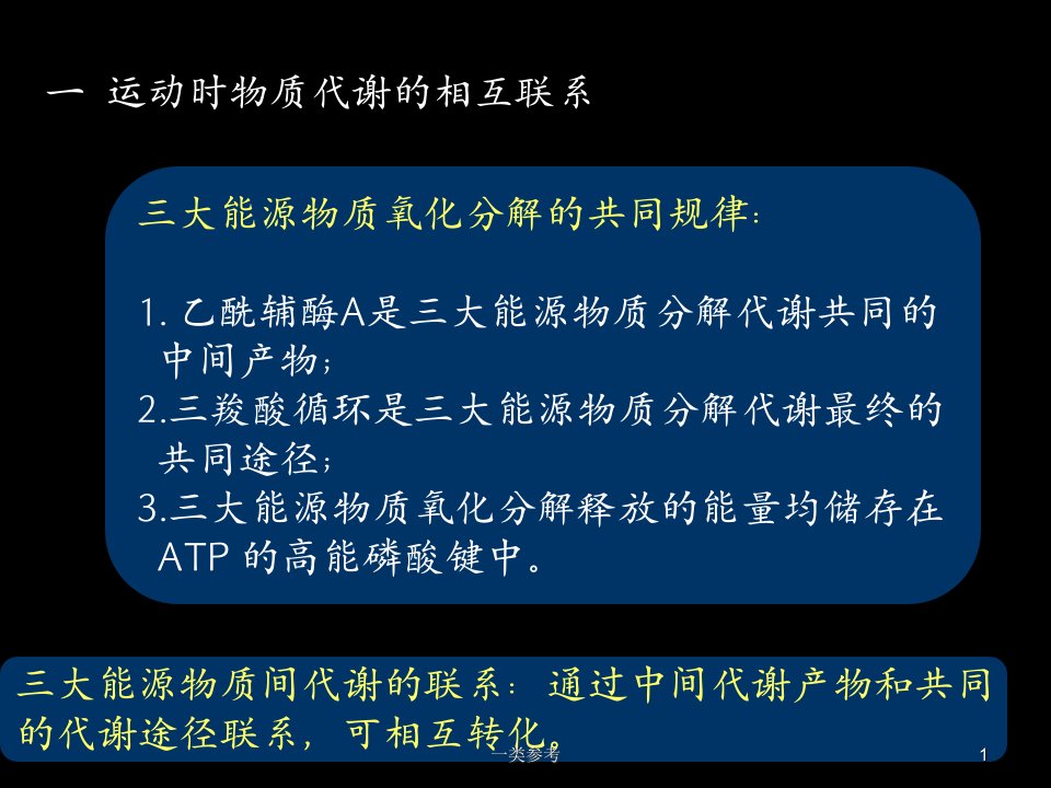 第五章运动时骨骼肌的代谢调节和能量利用高等教育