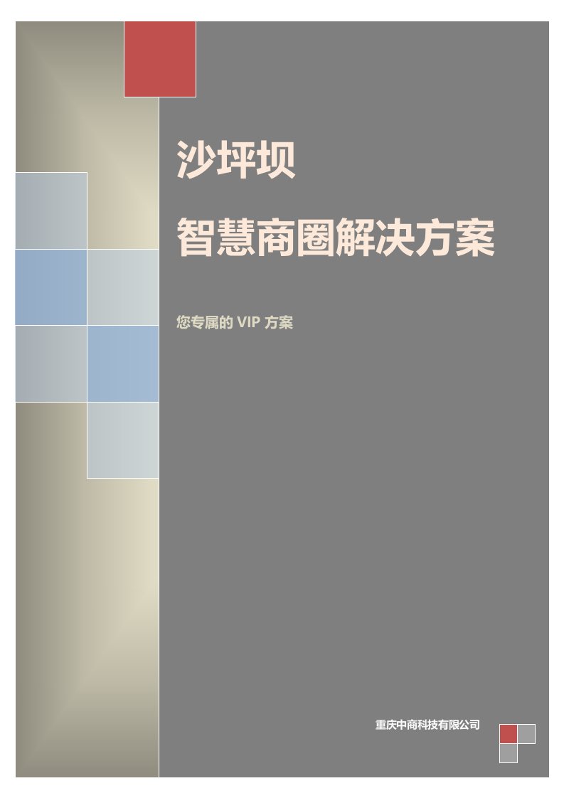 沙坪坝智慧商圈方案建议书