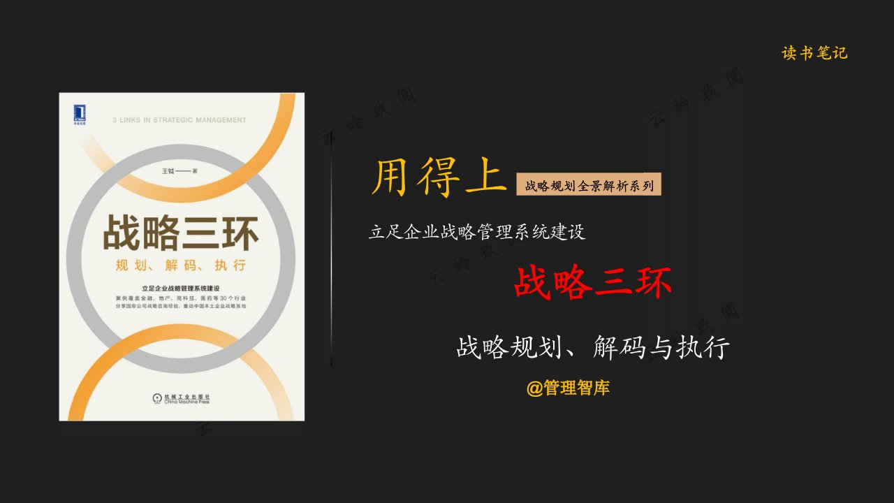 战略三环：战略规划、解码与执行