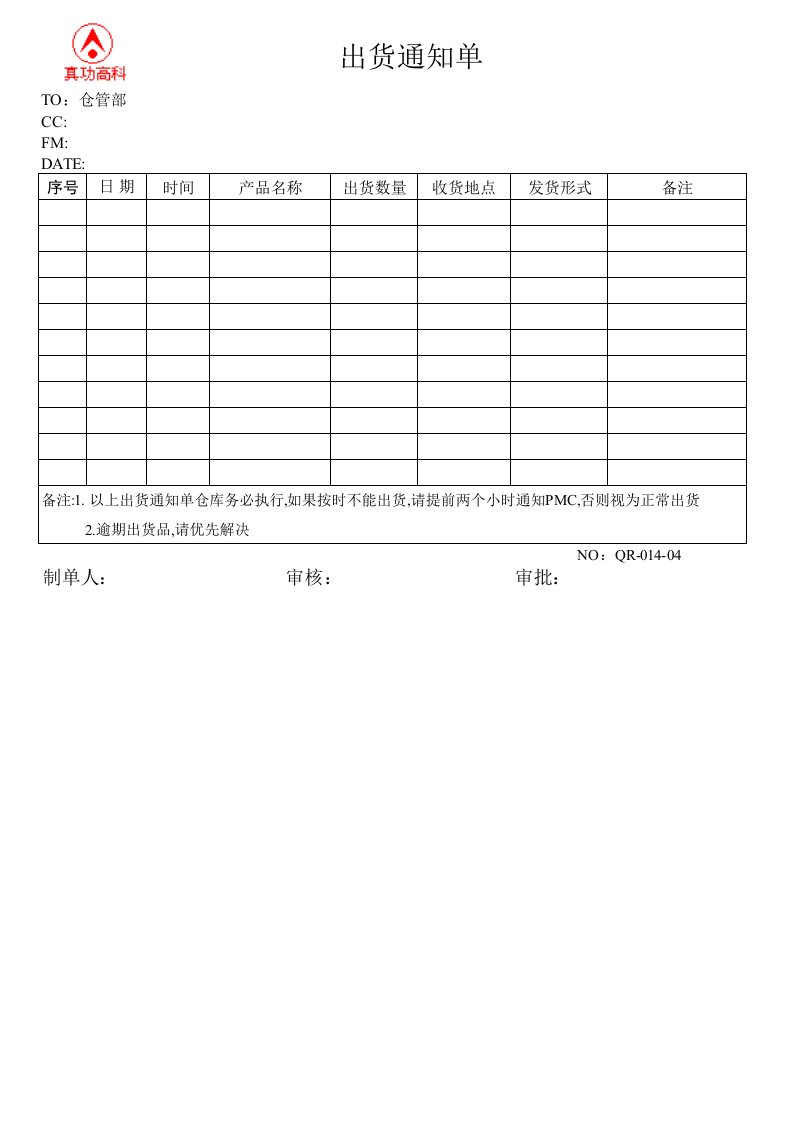 质量管理体系认证三级文件表格PMC物料需求计划