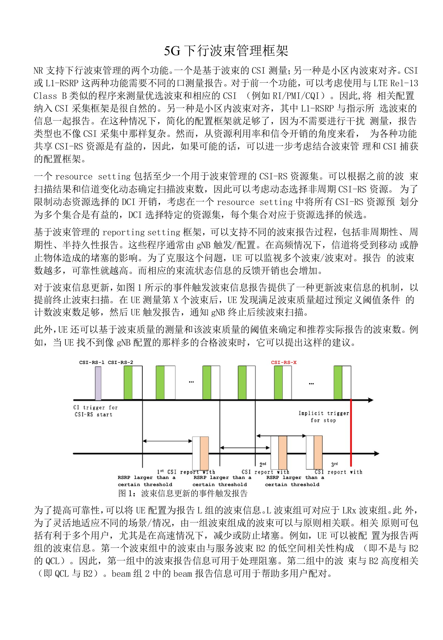 940-5G下行波束管理框架