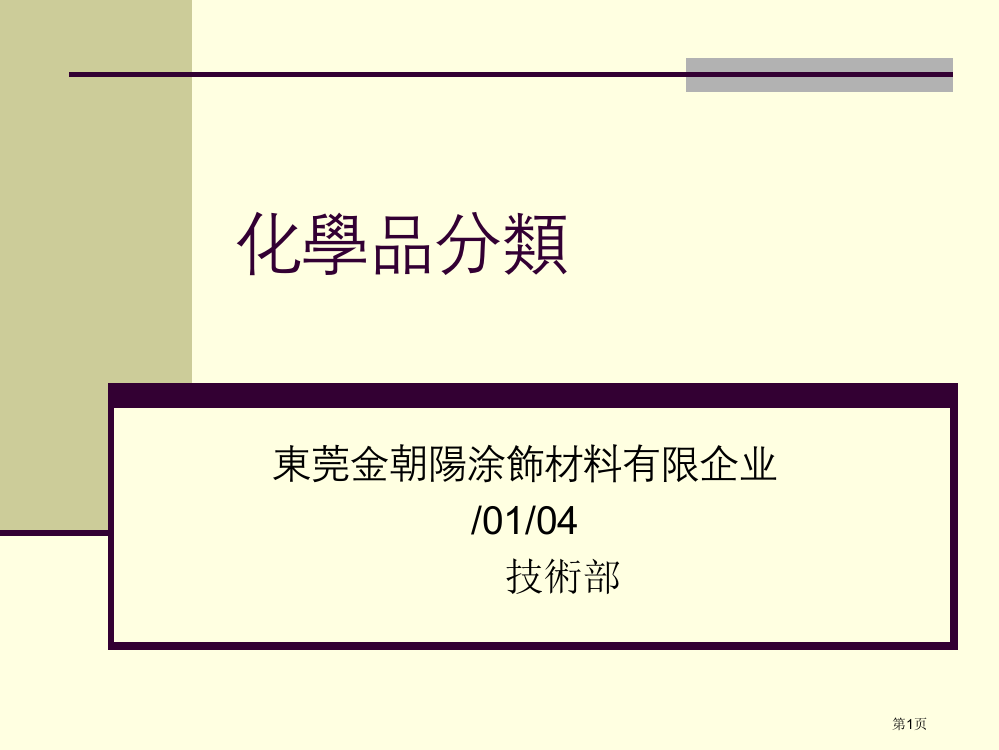 化学品分类ppt省公开课一等奖全国示范课微课金奖PPT课件