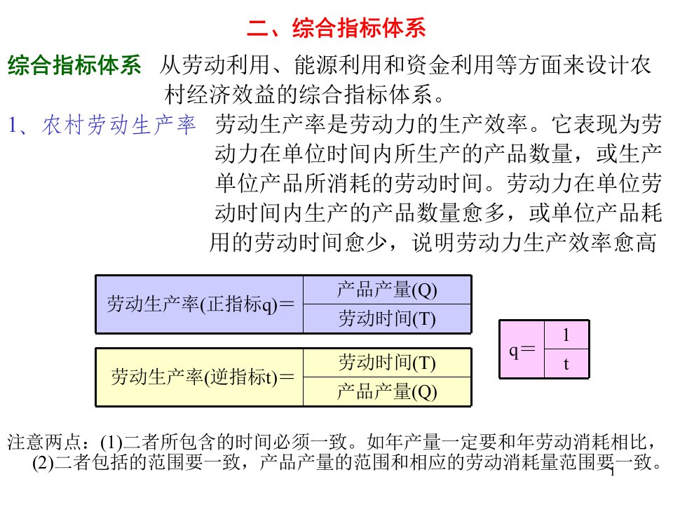 第09章农村经济效益统计PP