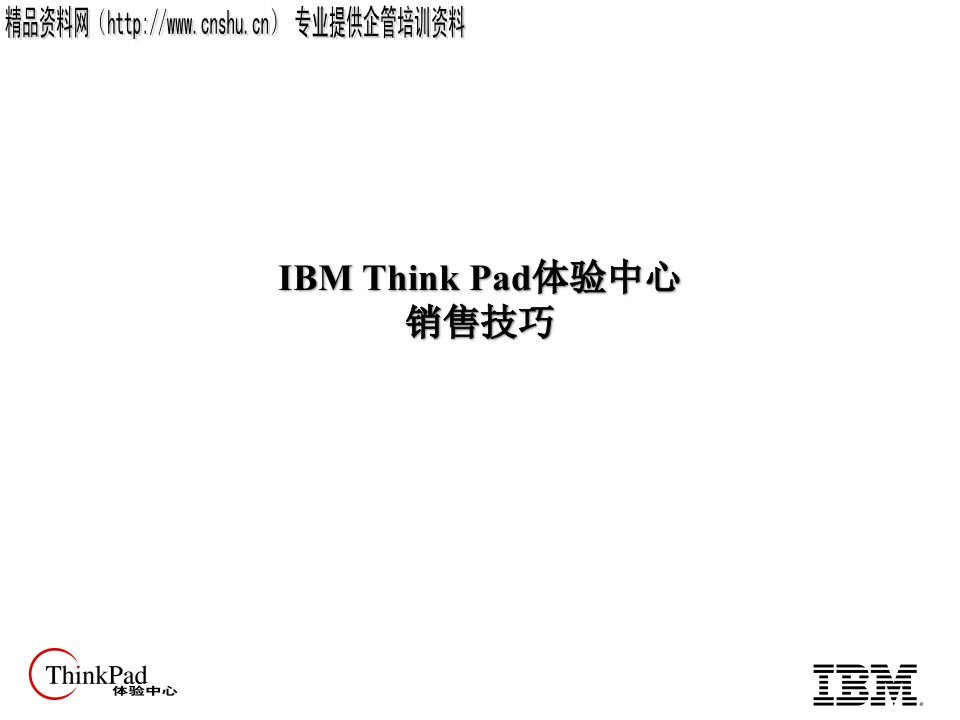 [精选]IBM体验中心的销售技巧