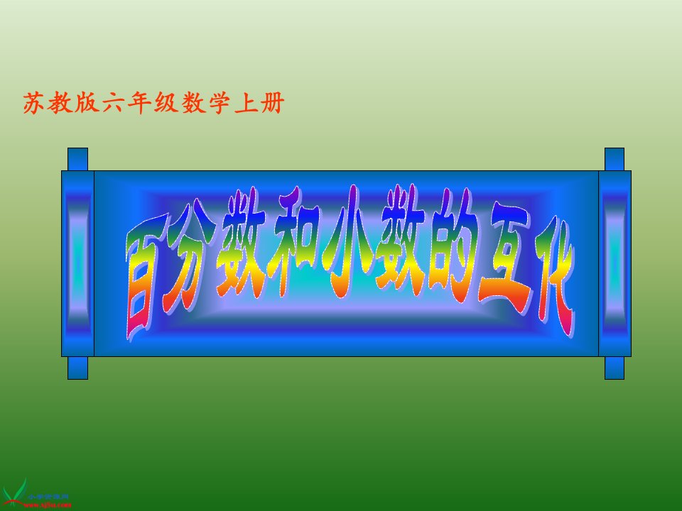 （苏教版）六年级数学上册课件百分数和小数的互化2