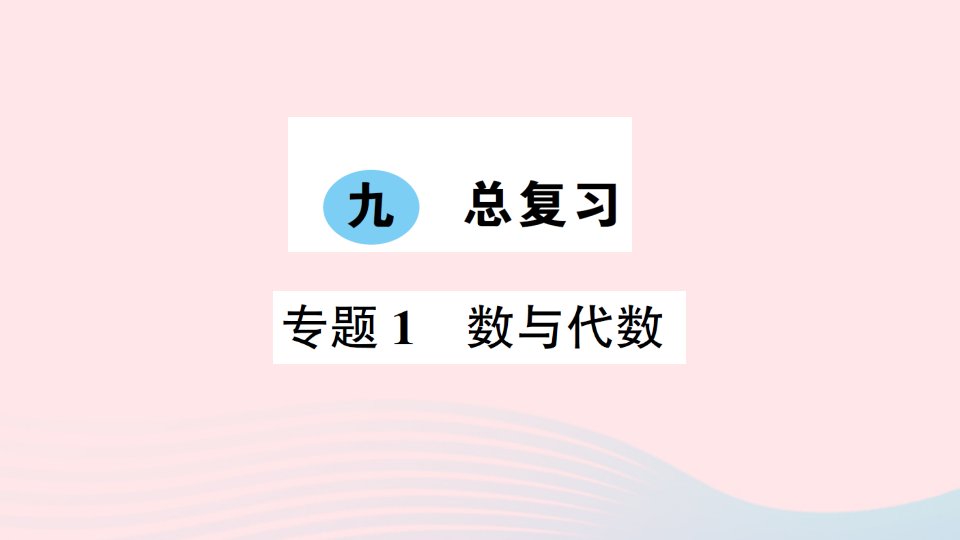 三年级数学上册九总复习专题1数与代数作业课件西师大版