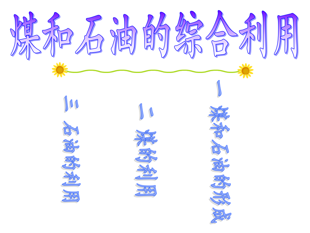 九年级化学石油和煤的综合利用省名师优质课赛课获奖课件市赛课一等奖课件