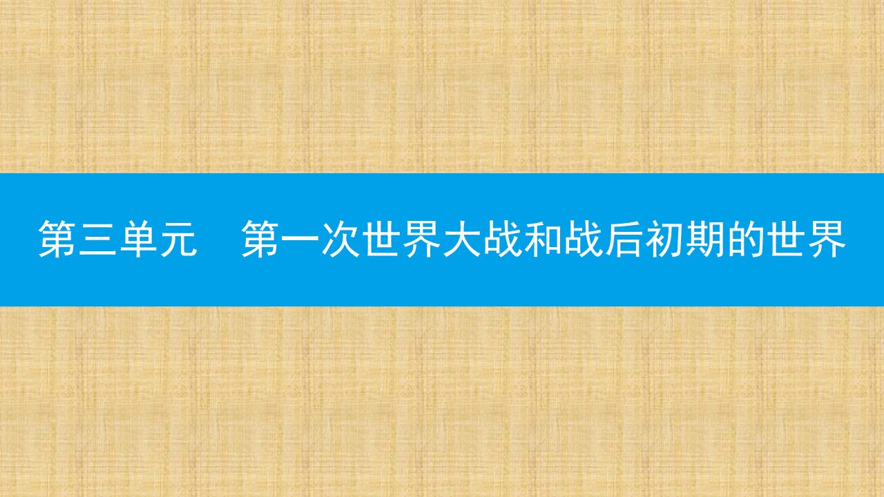 初中九年级历史下册