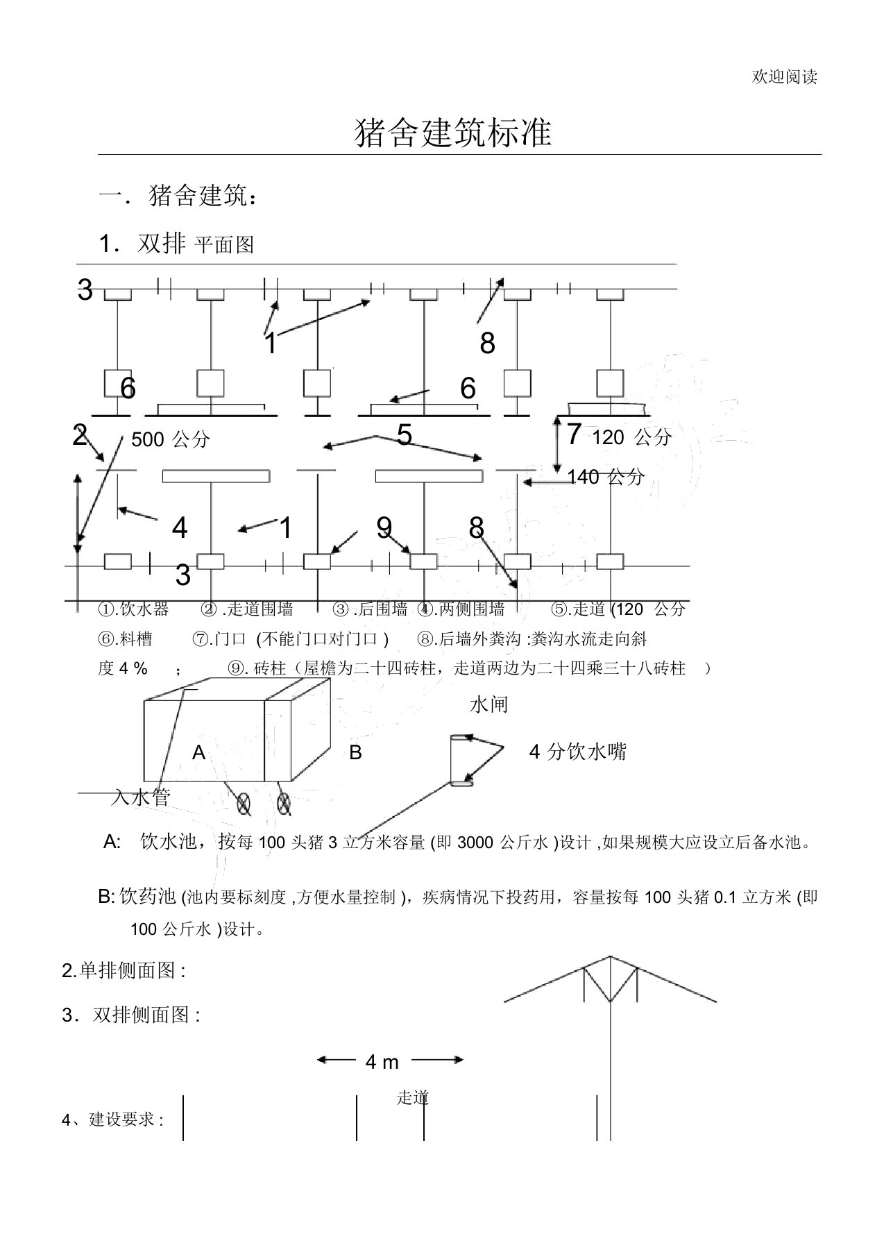 完整版猪舍建筑规范