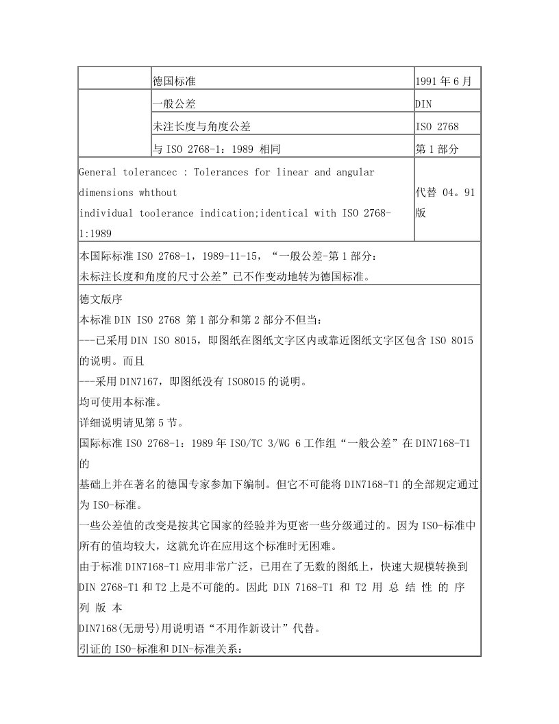 din+iso+2768-1&2未注长度与角度公差+&+未标注形+状位置公差